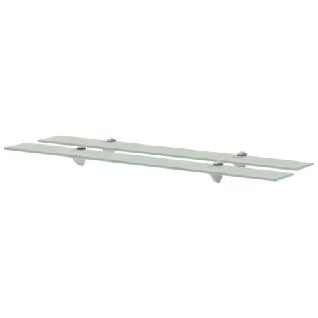 Floating shelves 2 units glass 8 mm 90x10 cm by vidaXL, Shelves and shelves - Ref: Foro24-3051516, Price: 38,10 €, Discount: %
