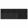 Conjunto de Comedor de Jardín 15 pcs Negro Acero