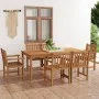 Garten-Essgruppe 7-teilig aus massivem Teakholz von vidaXL, Gartensets - Ref: Foro24-3059944, Preis: 1,00 €, Rabatt: %