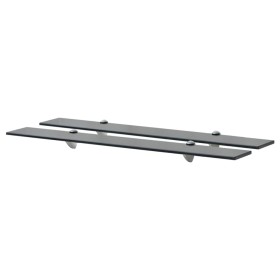 Floating shelves 2 units glass 8 mm 80x20 cm by vidaXL, Shelves and shelves - Ref: Foro24-3051531, Price: 54,20 €, Discount: %