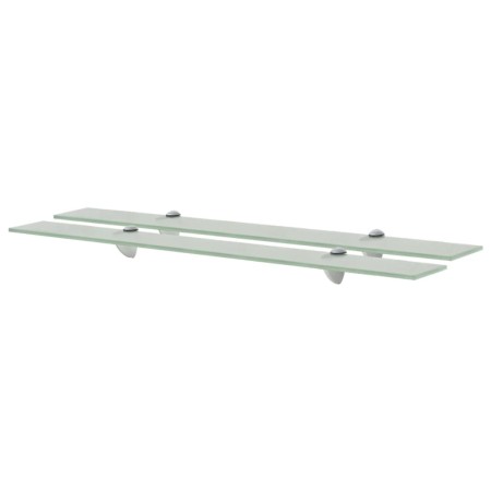 Floating shelves 2 units glass 8 mm 80x10 cm by vidaXL, Shelves and shelves - Ref: Foro24-3051515, Price: 31,33 €, Discount: %