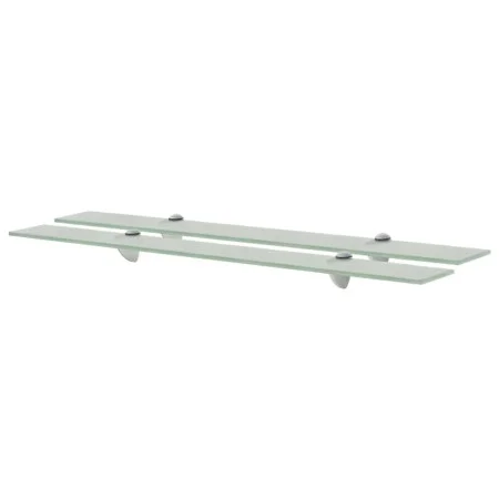 Floating shelves 2 units glass 8 mm 80x10 cm by vidaXL, Shelves and shelves - Ref: Foro24-3051515, Price: 31,96 €, Discount: %
