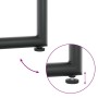 Conjunto de Comedor de Jardín 15 pcs Negro Acero