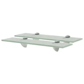 Floating shelves 2 units glass 8 mm 40x10 cm by vidaXL, Shelves and shelves - Ref: Foro24-3051511, Price: 25,64 €, Discount: %
