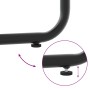 Conjunto de Comedor de Jardín 5 pcs Negro Acero