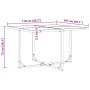 Conjunto de Comedor de Jardín 5 pcs Negro Acero
