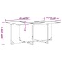 Conjunto de Comedor de Jardín 7 pcs Negro Acero