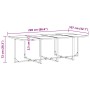 Conjunto de Comedor de Jardín 9 pcs Negro Acero