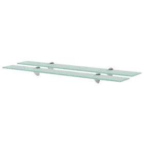Floating shelves 2 units glass 8 mm 80x20 cm by vidaXL, Shelves and shelves - Ref: Foro24-3051523, Price: 50,24 €, Discount: %