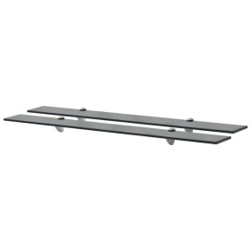 Floating shelves 2 units glass 8 mm 90x10 cm by vidaXL, Shelves and shelves - Ref: Foro24-3051508, Price: 41,44 €, Discount: %