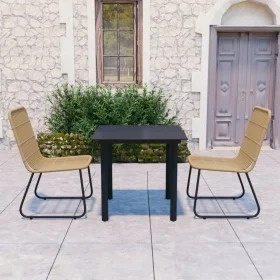 3-piece garden dining set synthetic rattan and glass by vidaXL, Garden sets - Ref: Foro24-3060237, Price: 323,97 €, Discount: %