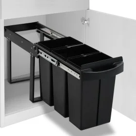 Removable trash can in kitchen cabinet soft close 36 L by vidaXL, Garbage cans and trash cans - Ref: Foro24-51180, Price: 92,...