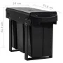 Removable trash can in kitchen cabinet soft close 36 L by vidaXL, Garbage cans and trash cans - Ref: Foro24-51180, Price: 92,...