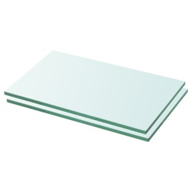 Estantes 2 unidades panel de vidrio transparente 30x12 cm de vidaXL, Estantes y estanterías - Ref: Foro24-3051547, Precio: 20...