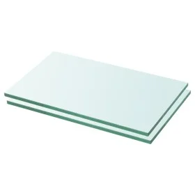 Shelves 2 units with transparent glass panel 30x12 cm by vidaXL, Shelves and shelves - Ref: Foro24-3051547, Price: 21,48 €, D...