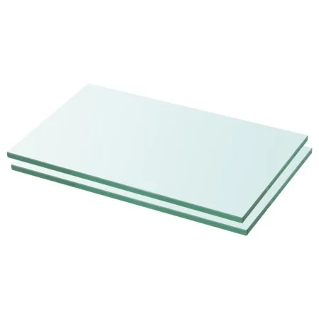 Shelves 2 units with transparent glass panel 30x12 cm by vidaXL, Shelves and shelves - Ref: Foro24-3051547, Price: 21,48 €, D...