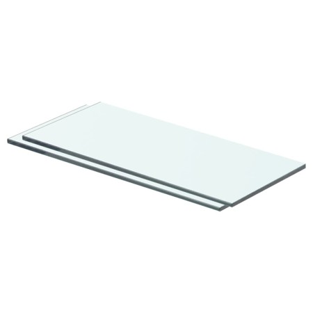 Estantes 2 unidades panel de vidrio transparente 40x12 cm de vidaXL, Estantes y estanterías - Ref: Foro24-3051552, Precio: 24...