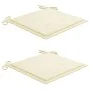 Gartenstühle und Teetisch mit Kissen aus massivem Akazienholz von vidaXL, Gartensets - Ref: Foro24-3061277, Preis: 147,12 €, ...