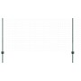Postes de cerca Manual 44 pcs Verde 140 cm Acero