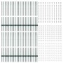 Postes de cerca Manual 44 pcs Verde 140 cm Acero