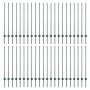 Postes de cerca Manual 44 pcs Verde 160 cm Acero