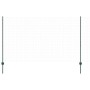 Postes de cerca Manual 22 pcs Verde 180 cm Acero