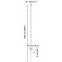 Postes de cerca Manual 22 pcs Verde 180 cm Acero