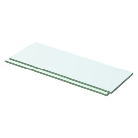 Estantes 2 unidades panel de vidrio transparente 50x12 cm de vidaXL, Estantes y estanterías - Ref: Foro24-3051557, Precio: 23...