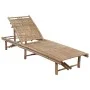 Garden lounger with bamboo cushion by vidaXL, Loungers - Ref: Foro24-3061636, Price: 206,09 €, Discount: %