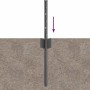 Postes de cerca Manual 44 pcs Gris 120 cm Acero