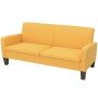 Sofá de 3 plazas 180x65x76 cm amarillo en Sofás | Comprar online en Foro24