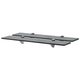 Floating shelves 2 units glass 8 mm 60x20 cm by vidaXL, Shelves and shelves - Ref: Foro24-3051529, Price: 42,33 €, Discount: %