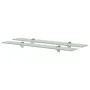 Floating shelves 2 units glass 8 mm 70x20 cm by vidaXL, Shelves and shelves - Ref: Foro24-3051538, Price: 51,84 €, Discount: %