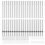 Postes de cerca Manual 44 pcs Gris 200 cm Acero