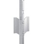Postes de cerca Manual 22 pcs Plateado 120 cm Acero