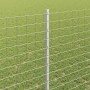 Postes de cerca Manual 44 pcs Plateado 180 cm Acero