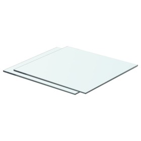 Estantes 2 unidades panel de vidrio transparente 40x30 cm de vidaXL, Estantes y estanterías - Ref: Foro24-3051556, Precio: 37...