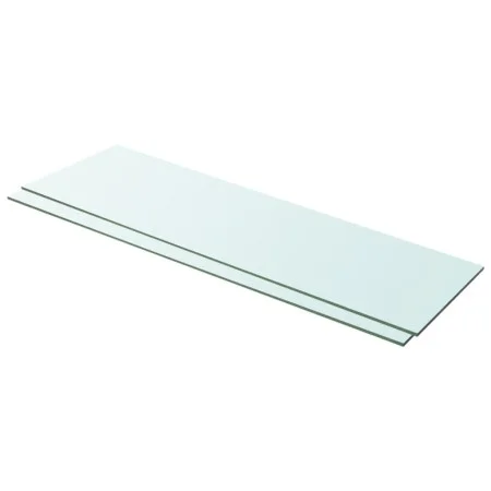 Estantes 2 unidades panel de vidrio transparente 100x30 cm de vidaXL, Estantes y estanterías - Ref: Foro24-3051586, Precio: 4...