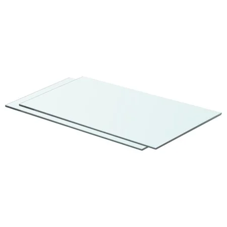 2 units of shelves with transparent glass panel 60x30 cm by vidaXL, Shelves and shelves - Ref: Foro24-3051566, Price: 43,58 €...