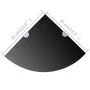 Eckregale 2 Stück, Chrom, schwarzes Glas, 35 x 35 cm von vidaXL, Regale und Regale - Ref: Foro24-3051596, Preis: 29,21 €, Rab...