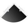 Eckregale 2 Stück, Chrom, schwarzes Glas, 35 x 35 cm von vidaXL, Regale und Regale - Ref: Foro24-3051596, Preis: 29,69 €, Rab...