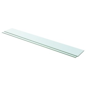Shelves 2 units transparent glass panel 110x15 cm by vidaXL, Shelves and shelves - Ref: Foro24-3051588, Price: 37,16 €, Disco...