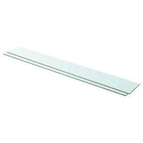 Shelves 2 units transparent glass panel 110x15 cm by vidaXL, Shelves and shelves - Ref: Foro24-3051588, Price: 36,42 €, Disco...