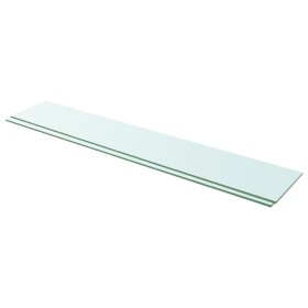 Regale 2 Einheiten transparente Glasscheibe 110x20 cm von vidaXL, Regale und Regale - Ref: Foro24-3051589, Preis: 38,32 €, Ra...