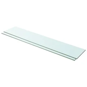 Shelves 2 units transparent glass panel 100x20 cm by vidaXL, Shelves and shelves - Ref: Foro24-3051584, Price: 37,11 €, Disco...