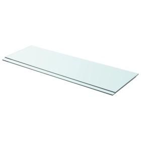 Estantes 2 unidades panel de vidrio transparente 90x30 cm de vidaXL, Estantes y estanterías - Ref: Foro24-3051581, Precio: 52...