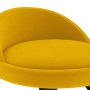 Taburete de cocina de terciopelo amarillo