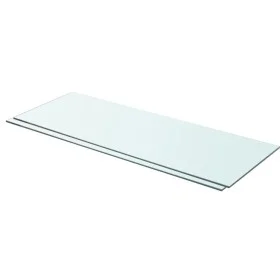 Shelves 2 units transparent glass panel 80x30 cm by vidaXL, Shelves and shelves - Ref: Foro24-3051576, Price: 47,12 €, Discou...