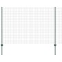 Reja con postes Verde 1.5 x 10 m Acero