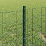 Reja con postes Verde 0.4 x 10 m Acero